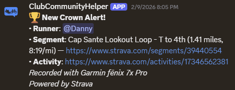 Crown Announcement Screen Shot